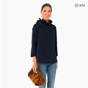 Tuckernuck Navy Faye Blouse Pomander Place